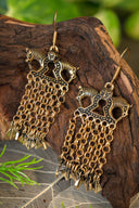 Wikińskie kolczyki z końmi, brąz