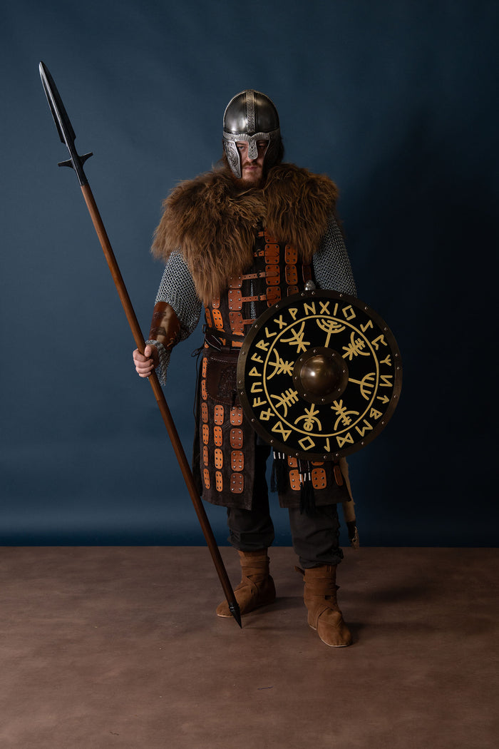 Viking spear with wings (demountable shaft), semi-sharp