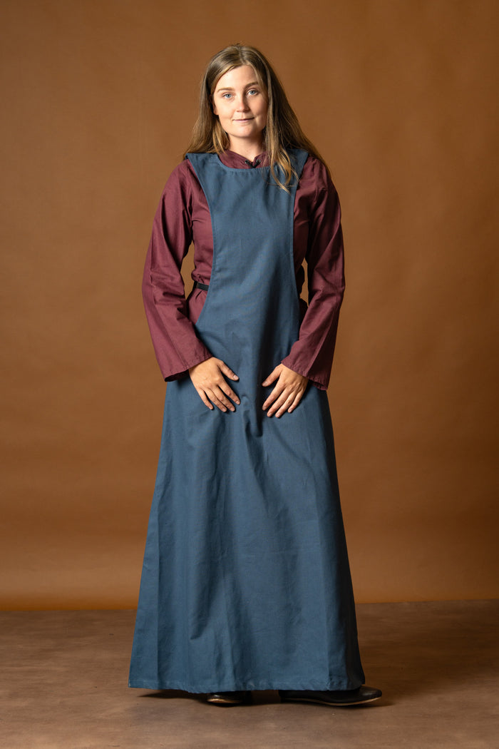 Marita dress, light cotton, bordeaux