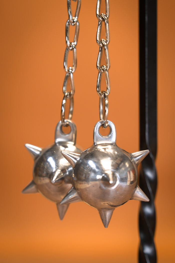 Medieval flail with 2 stars