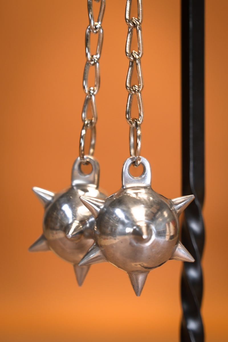 Mayal de combate medieval con 2 estrellas