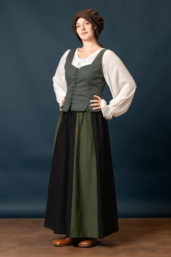 Skirt Inge, black-green