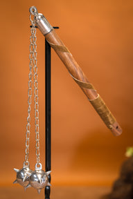 Medieval flail with 2 stars