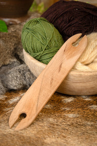 Wooden weaving shuttle light