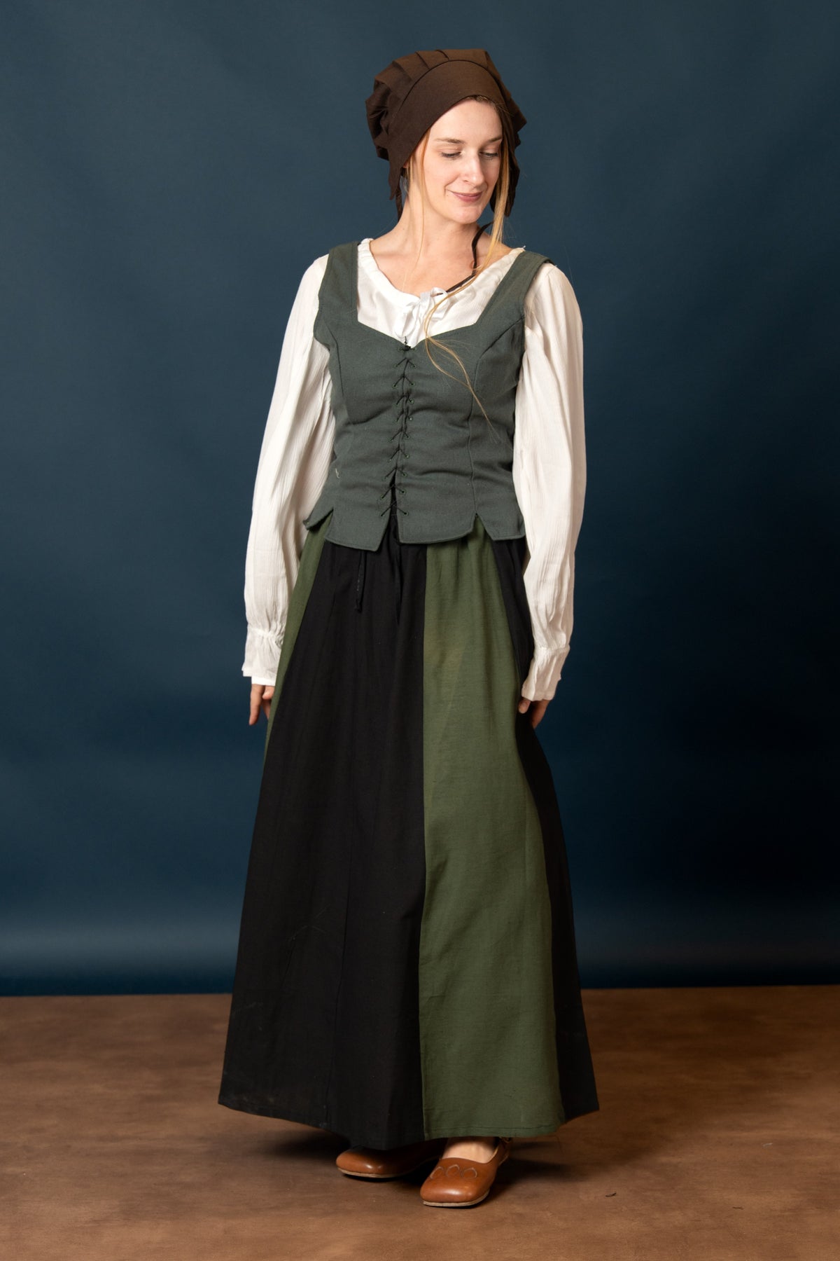 Skirt Inge, black-green