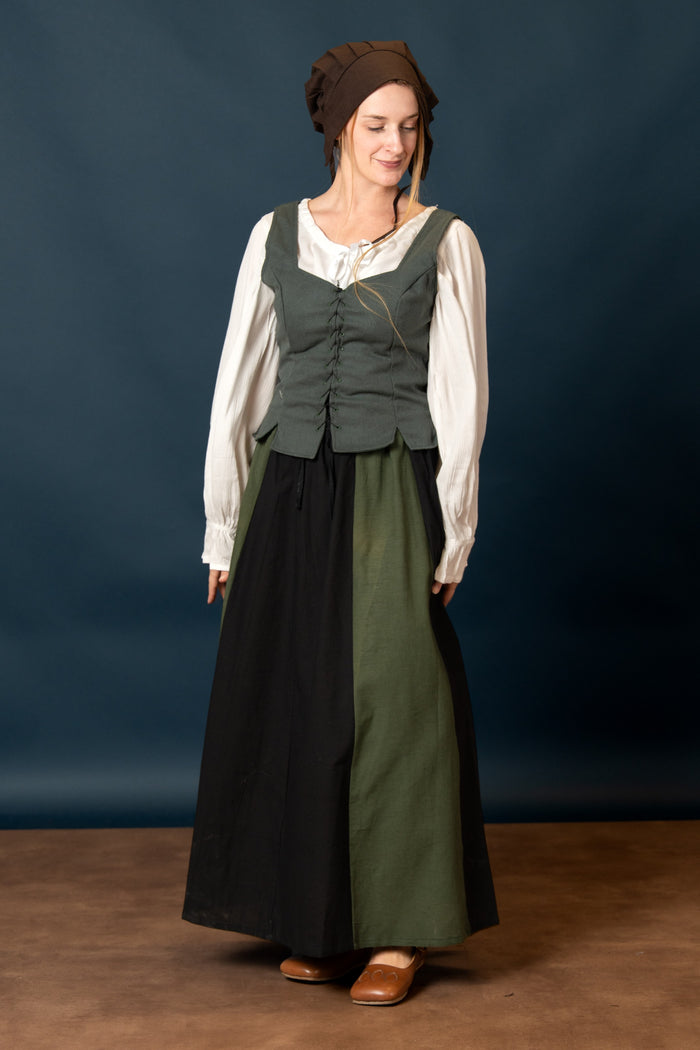 Skirt Inge, black-green