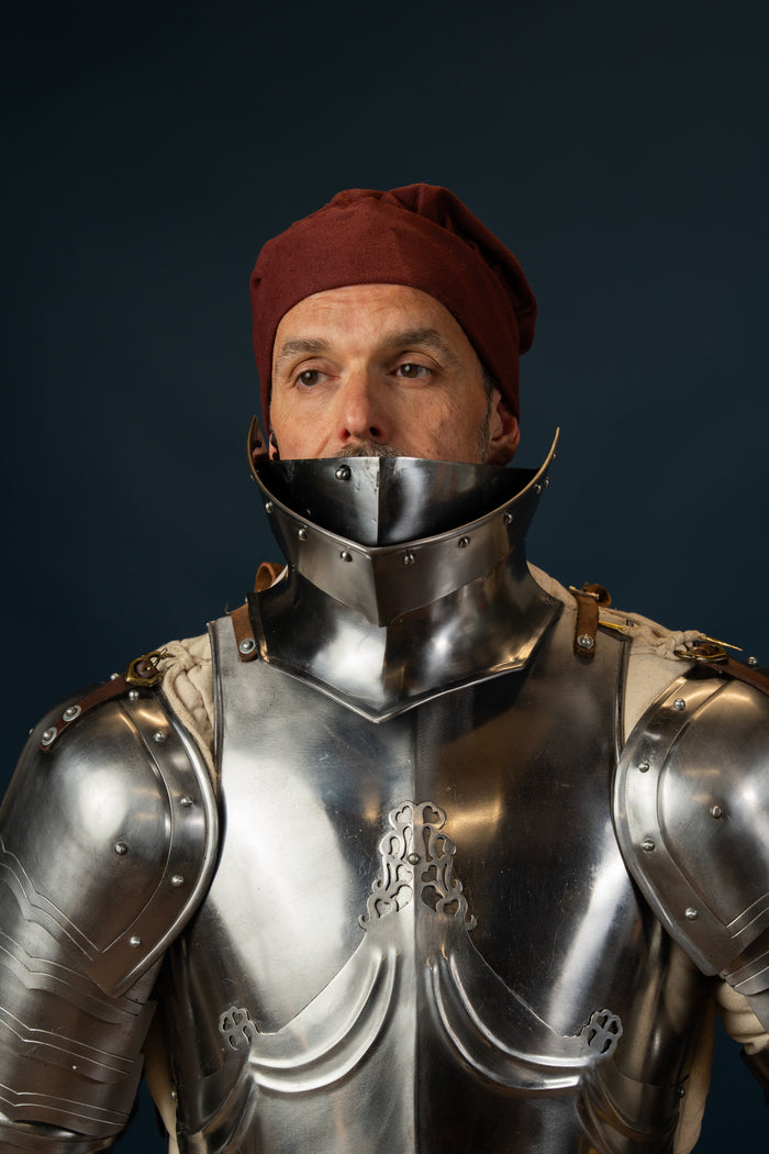 15th century Gothic bevor, 1.6 mm