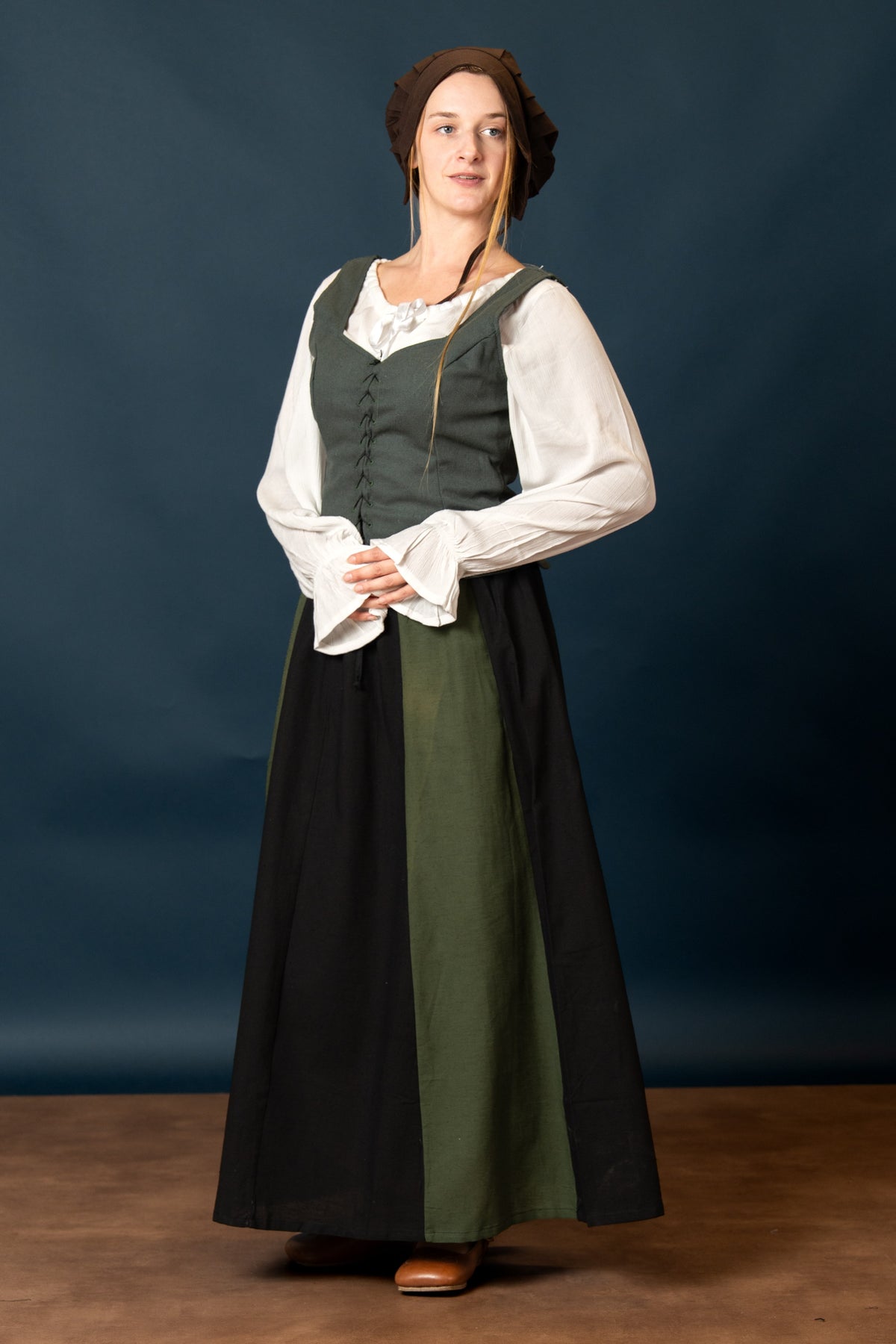 Skirt Inge, black-green