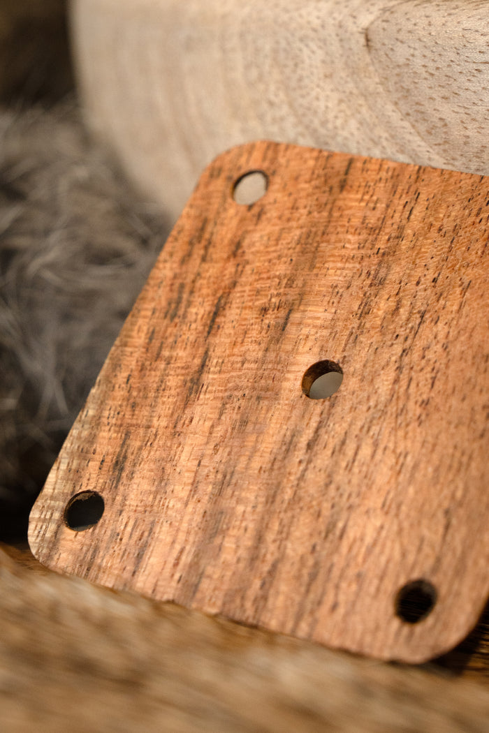 Wooden weaving card