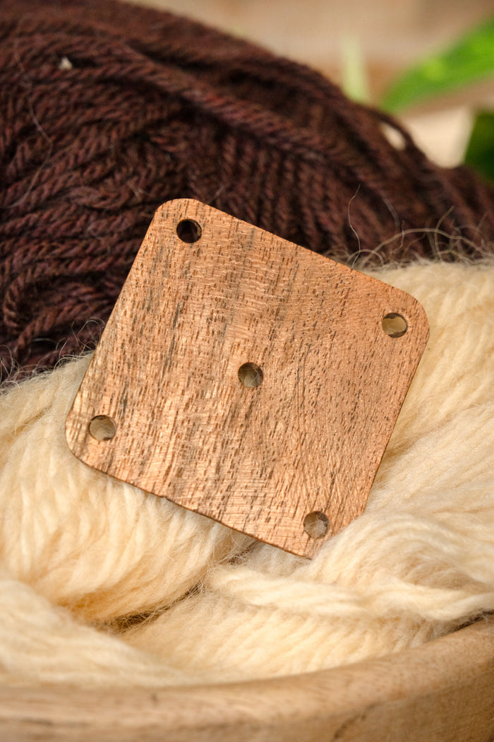 Wooden weaving card