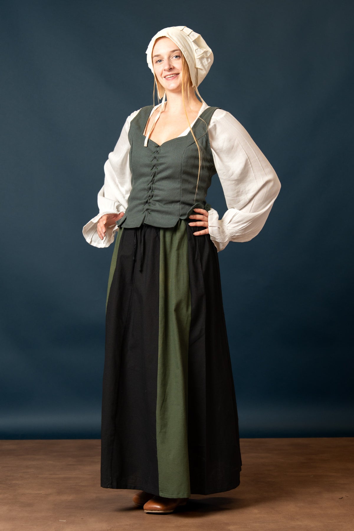 Skirt Inge, black-green