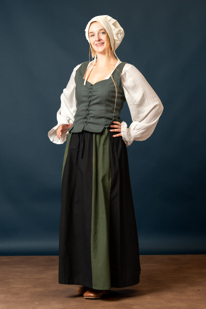 Skirt Inge, black-green
