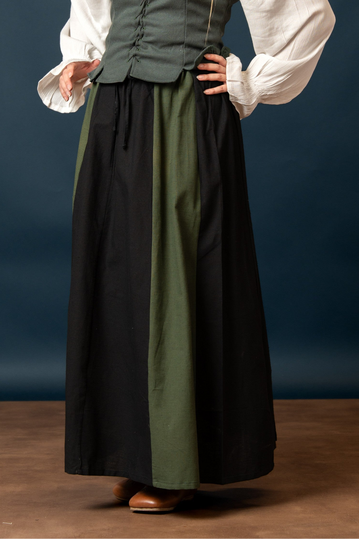 Skirt Inge, black-green