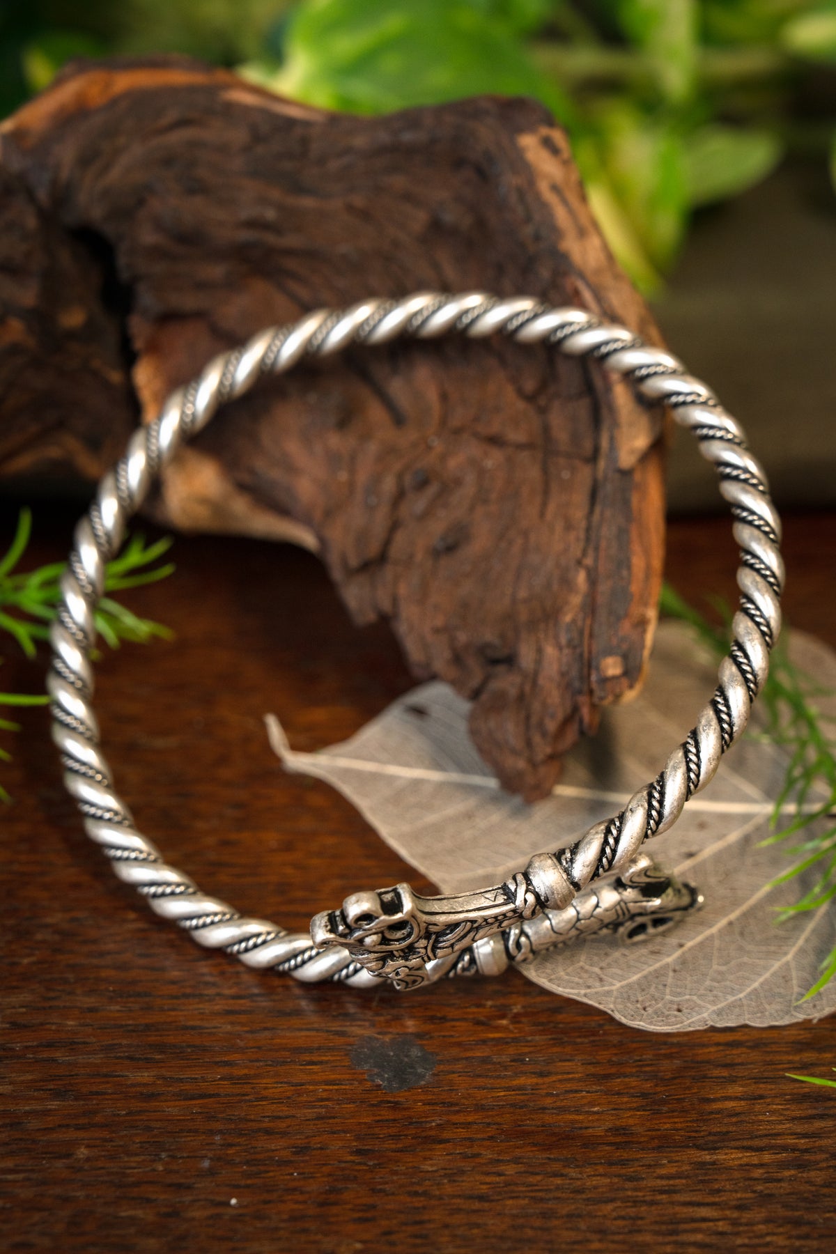 Viking upper arm band Haithabu, silvered bronze
