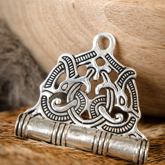 Viking needlecase Jellingen, silvered