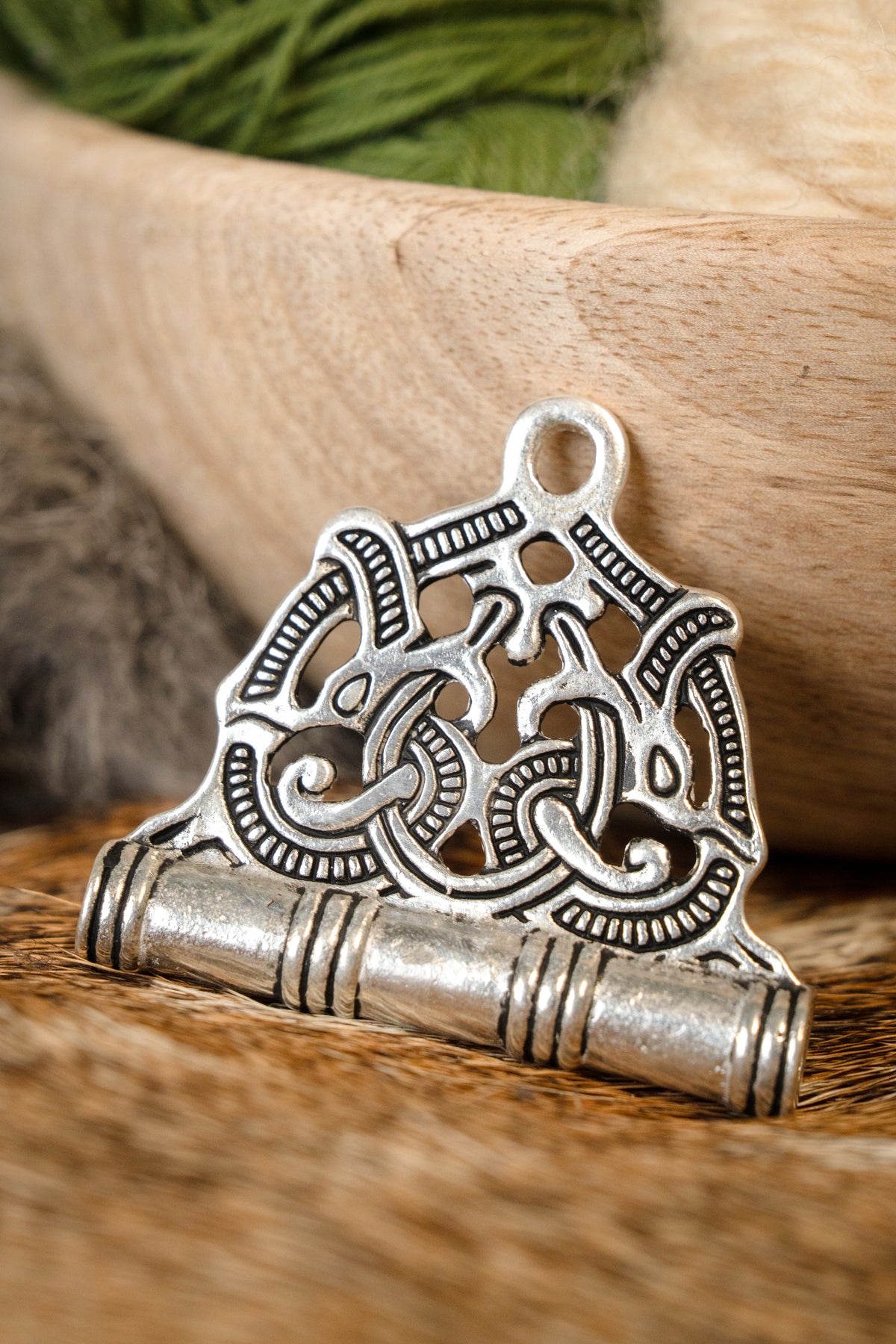 Viking needlecase Jellingen, silvered
