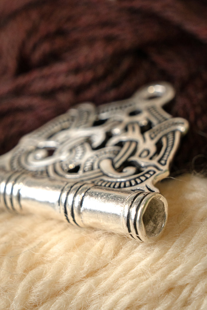 Viking needlecase Jellingen, silvered