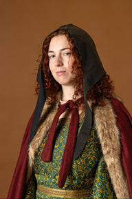 Medieval Coif Alex black