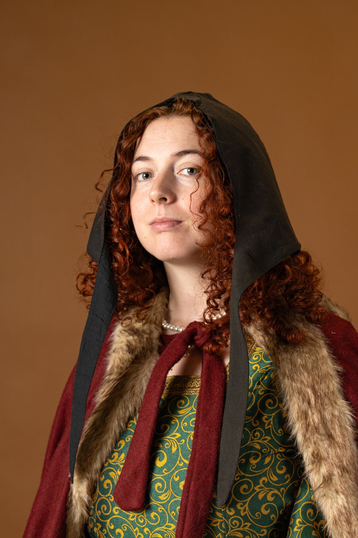 Medieval Coif Alex black