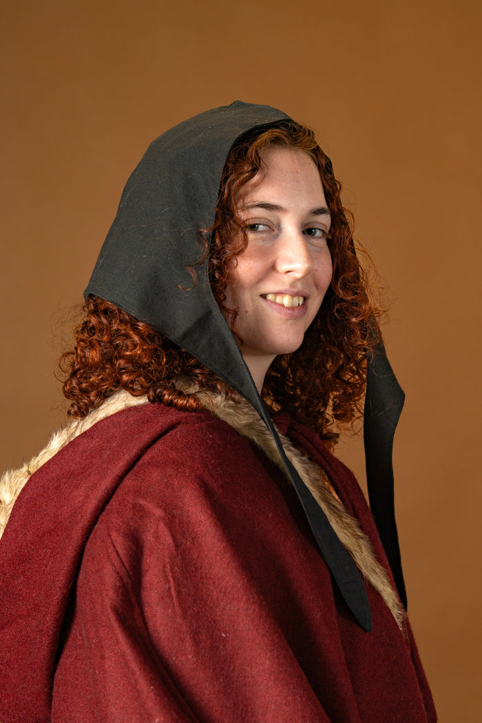 Medieval Coif Alex black