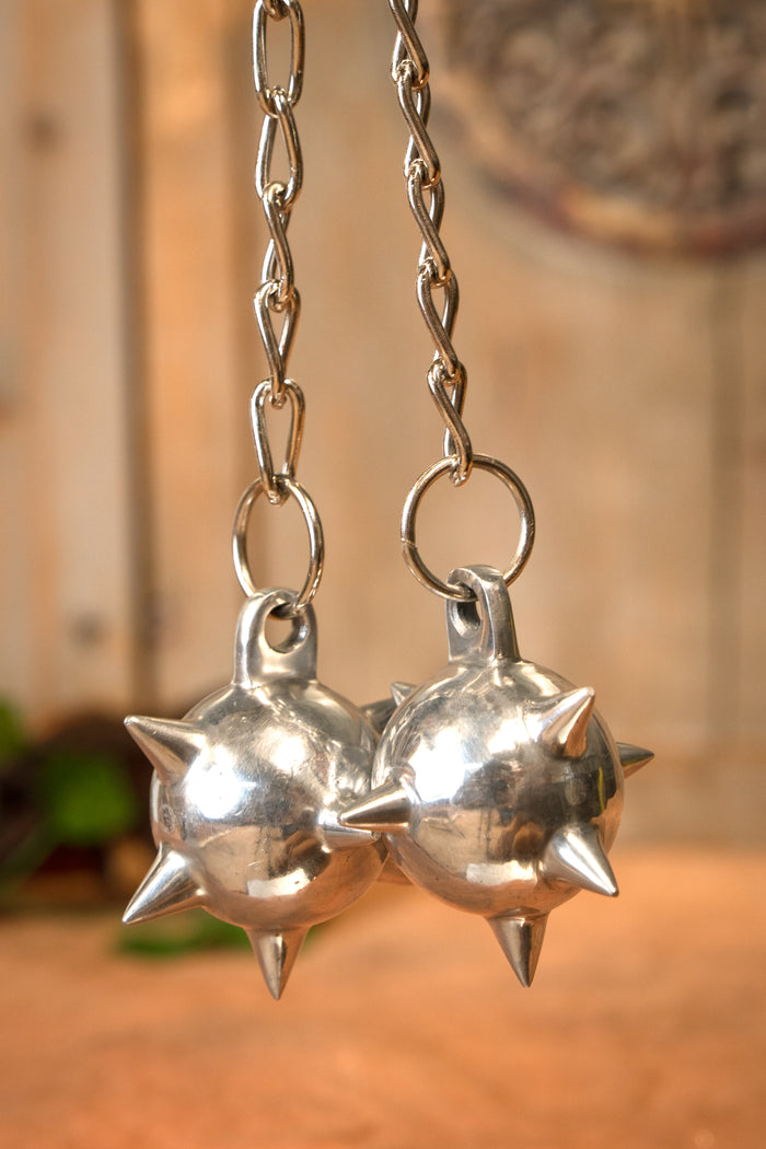 Medieval flail with 2 stars