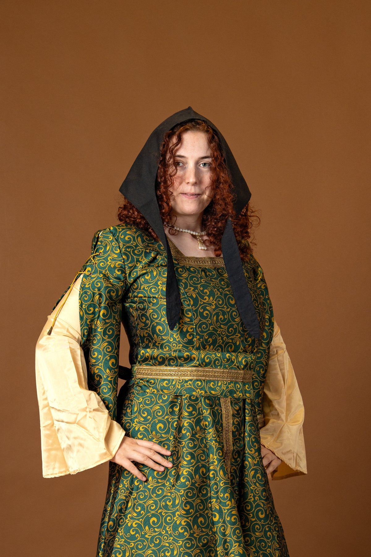 Medieval Coif Alex black
