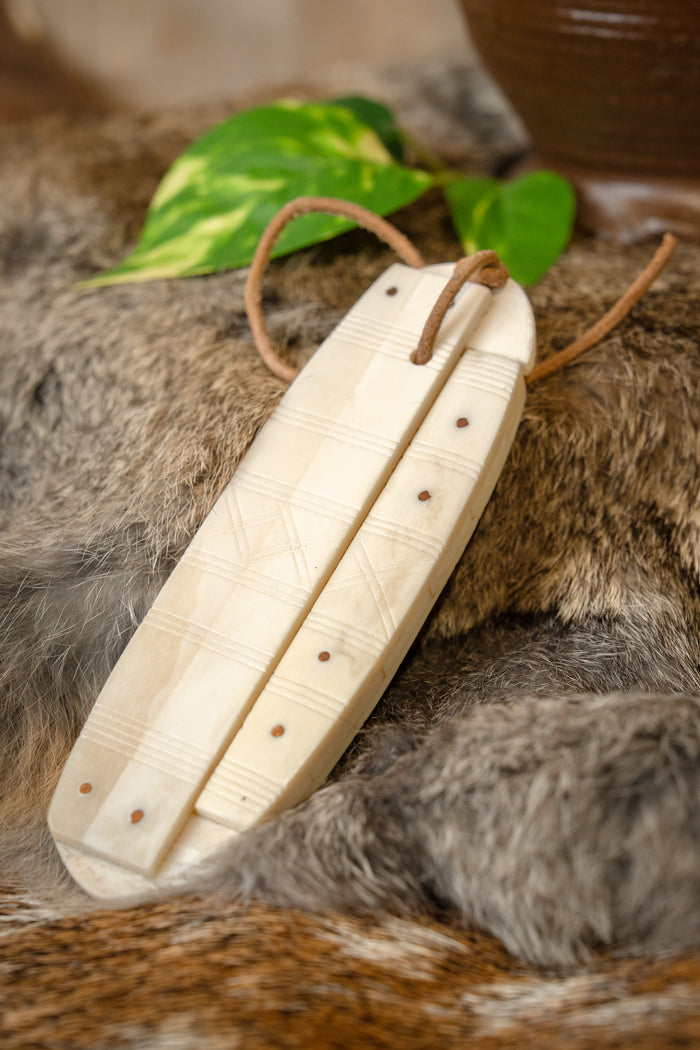 Viking comb Birka with holder