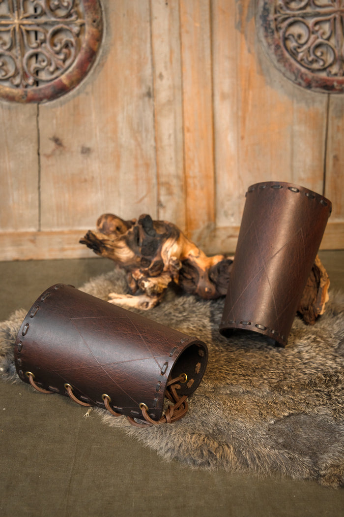 Robin leather bracers, underarm guards