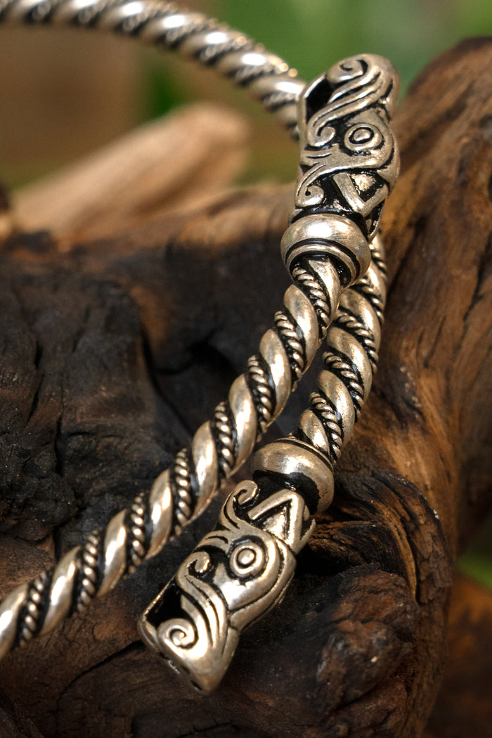 Viking upper bracelet Gotland, silvered bronze