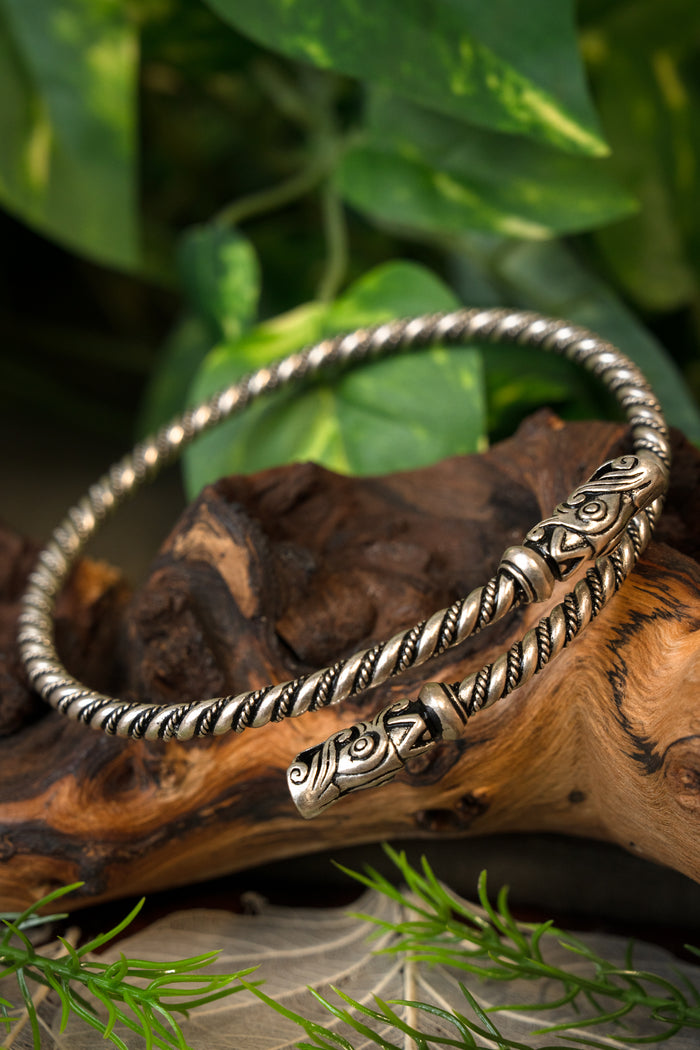Viking upper bracelet Gotland, silvered bronze