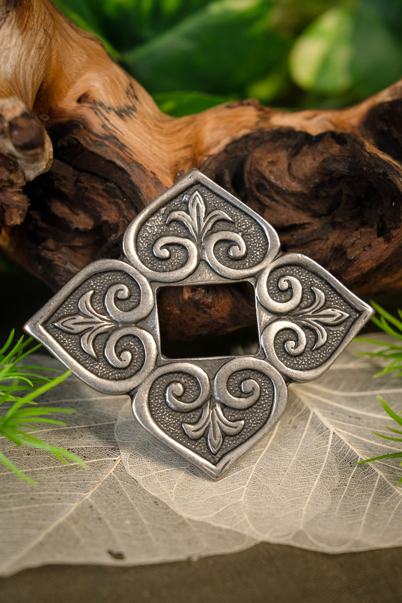 Viking taskedekoration Birka, forsølvet