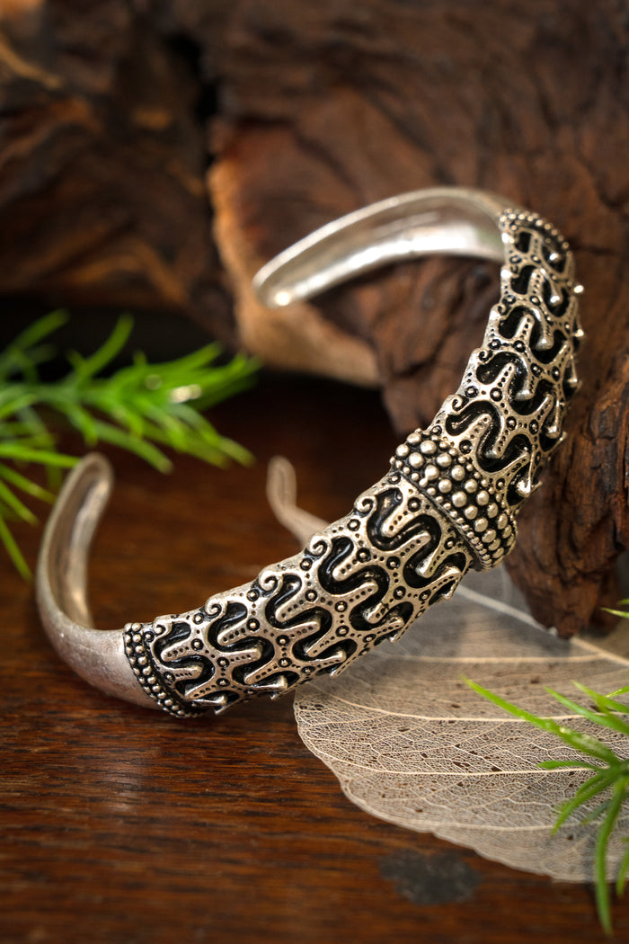 Viking bracelet Orupgård, silvered bronze