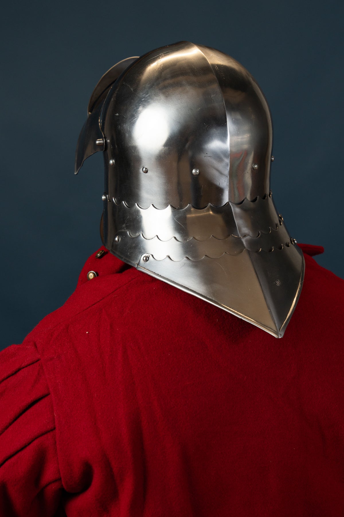 Sallet with visor 1480, 2 mm (battle-ready)