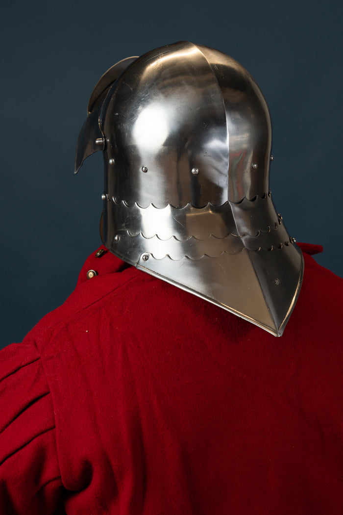 Sallet with visor 1480, 2 mm (battle-ready)