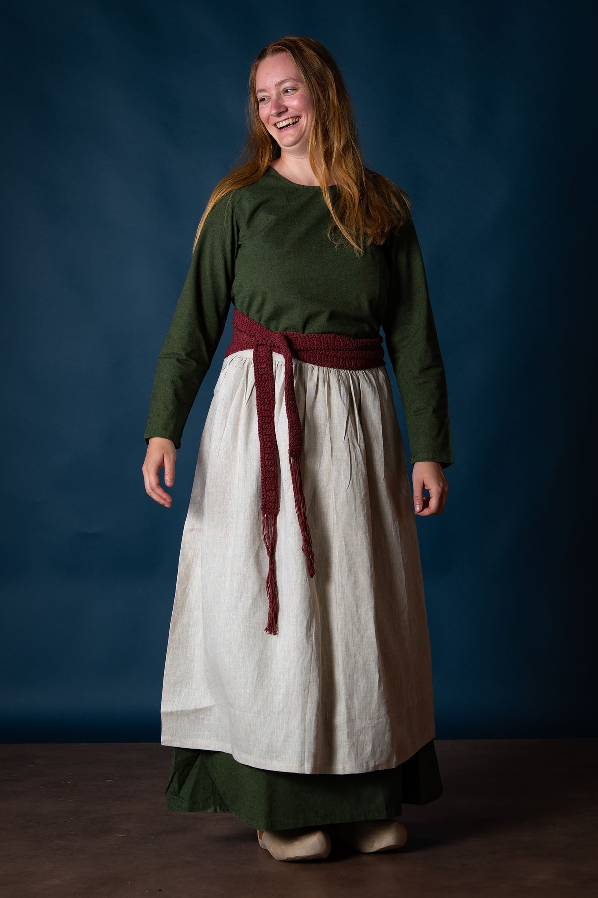 Medieval dress Freya (green)