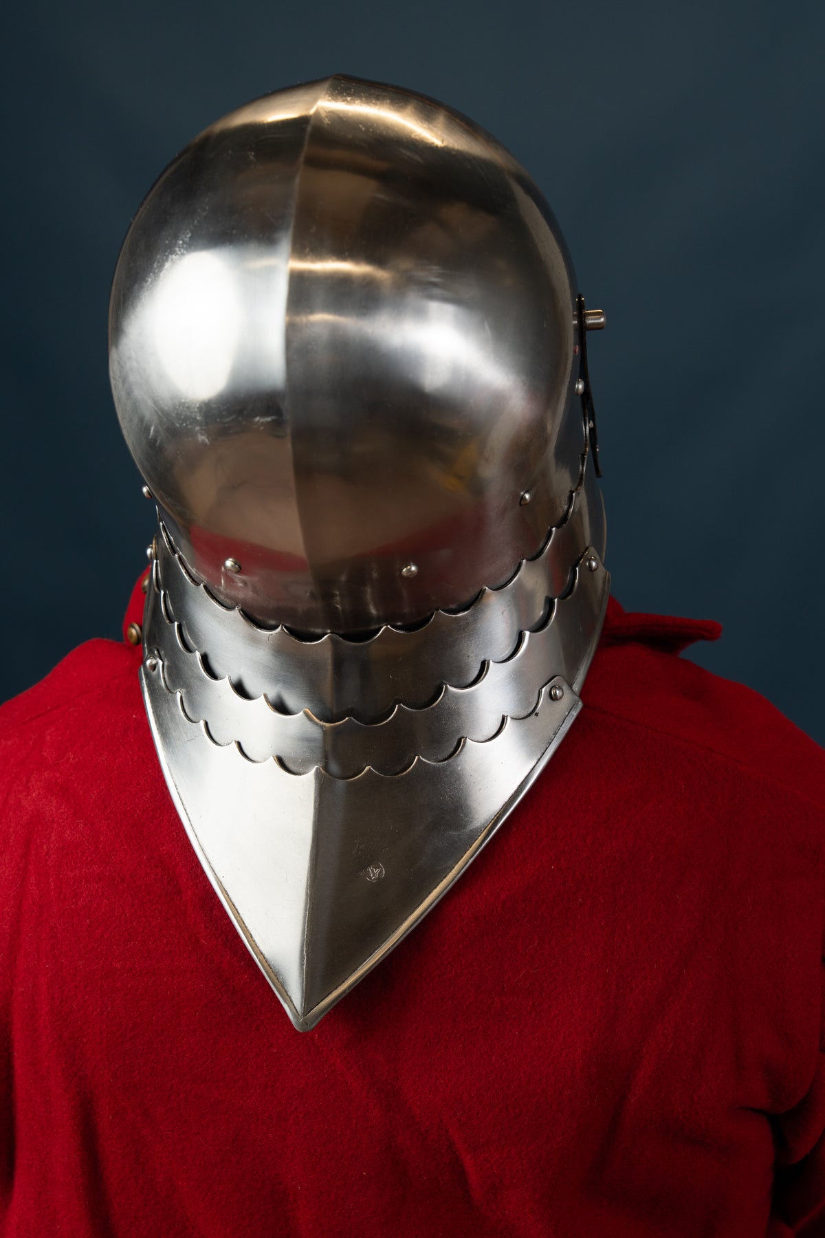 Sallet with visor 1480, 2 mm (battle-ready)