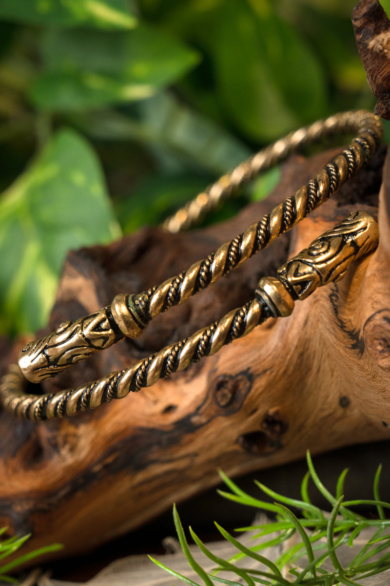 Brazalete vikingo para el brazo superior de Gotland, bronce