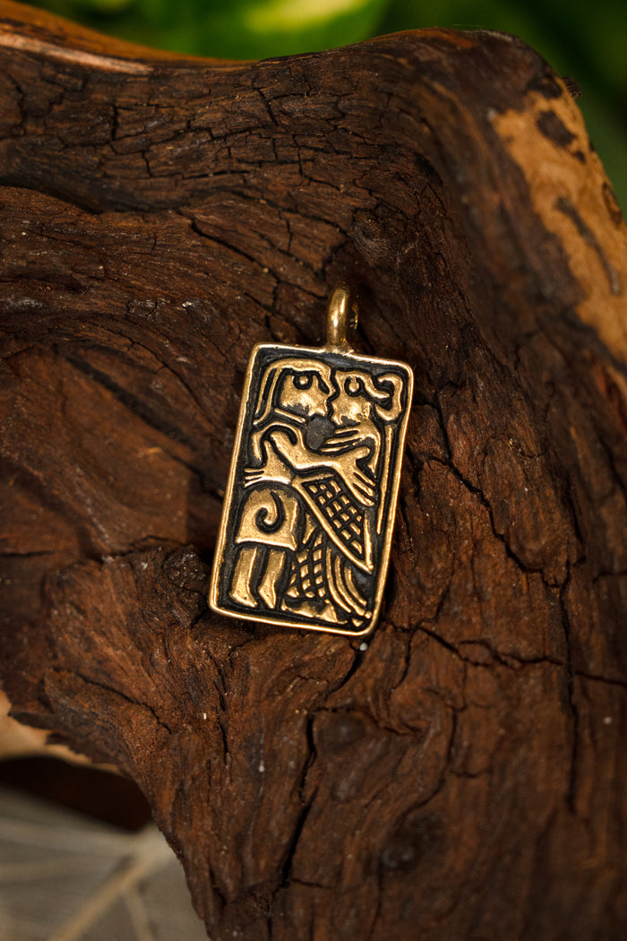 Vendel gold foils, love amulet, bronze