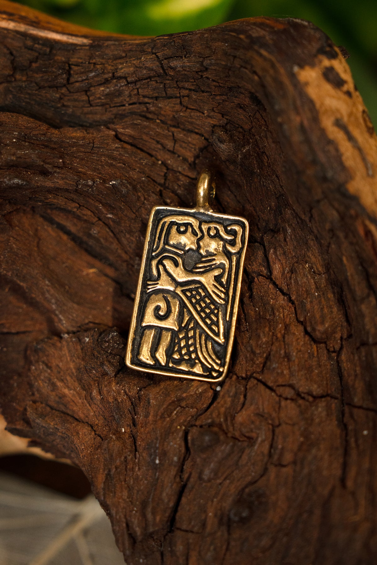 Vendel gold foils, love amulet, bronze