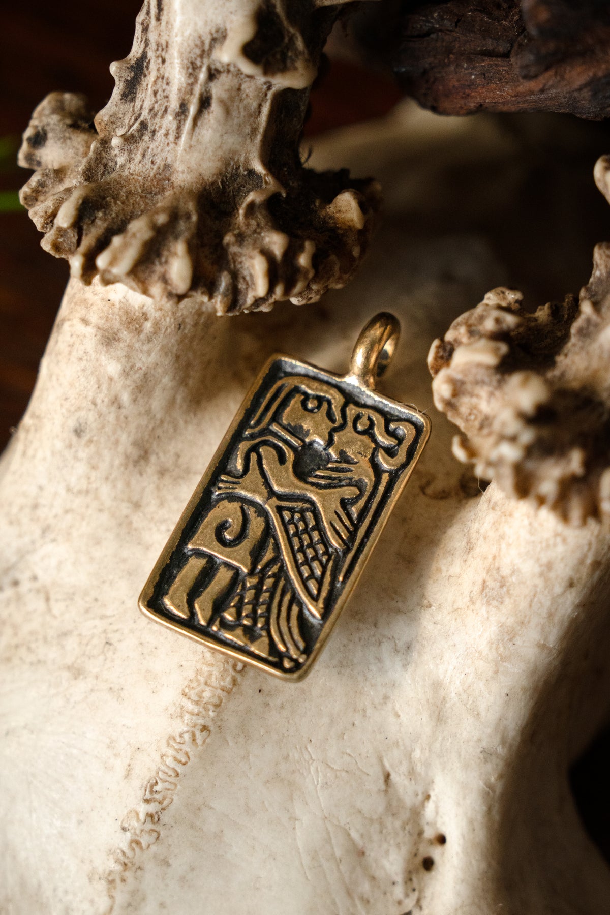 Vendel gold foils, love amulet, bronze