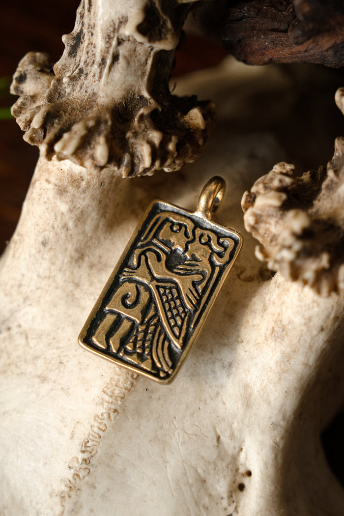 Vendel gold foils, love amulet, bronze