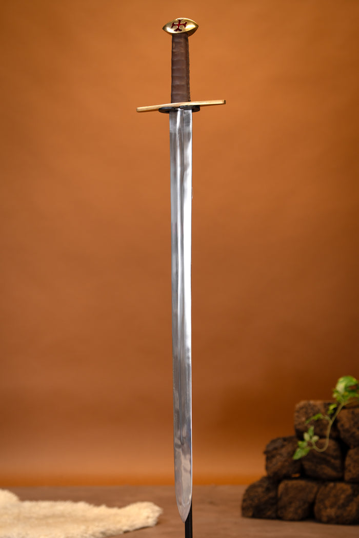 Templar sword Hugo de Payens, semi-sharp