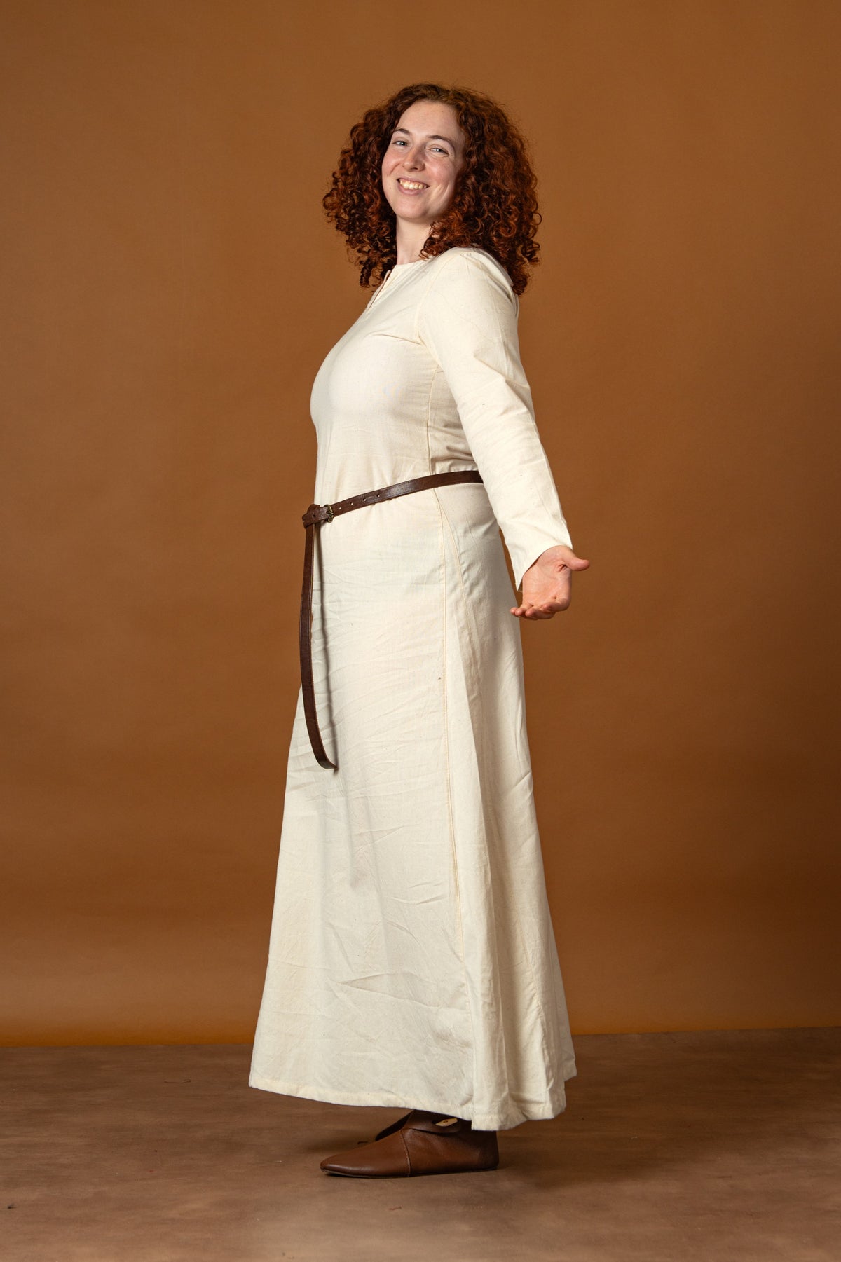 Medieval dress Elisa, white