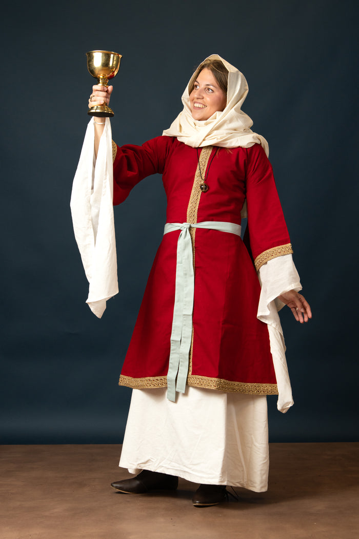 Historical headkerchief, 90x130 cm, cream