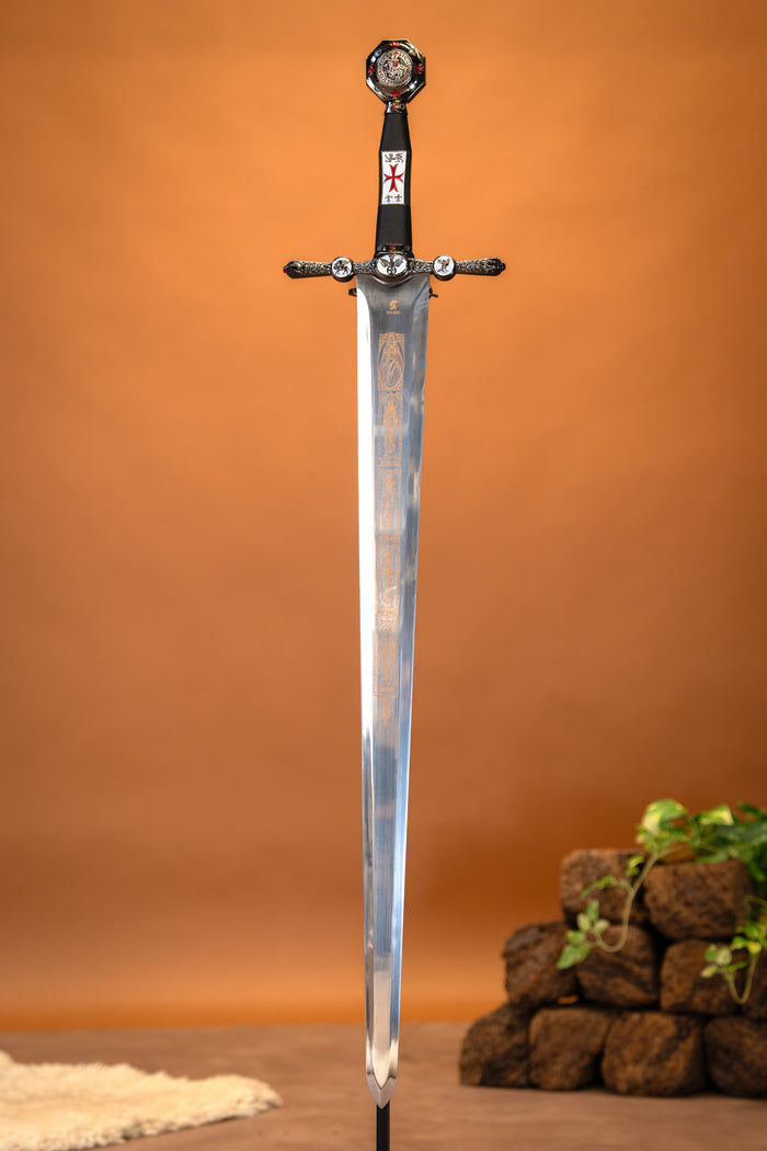 Decorated Templar Sword, Semi-Sharp