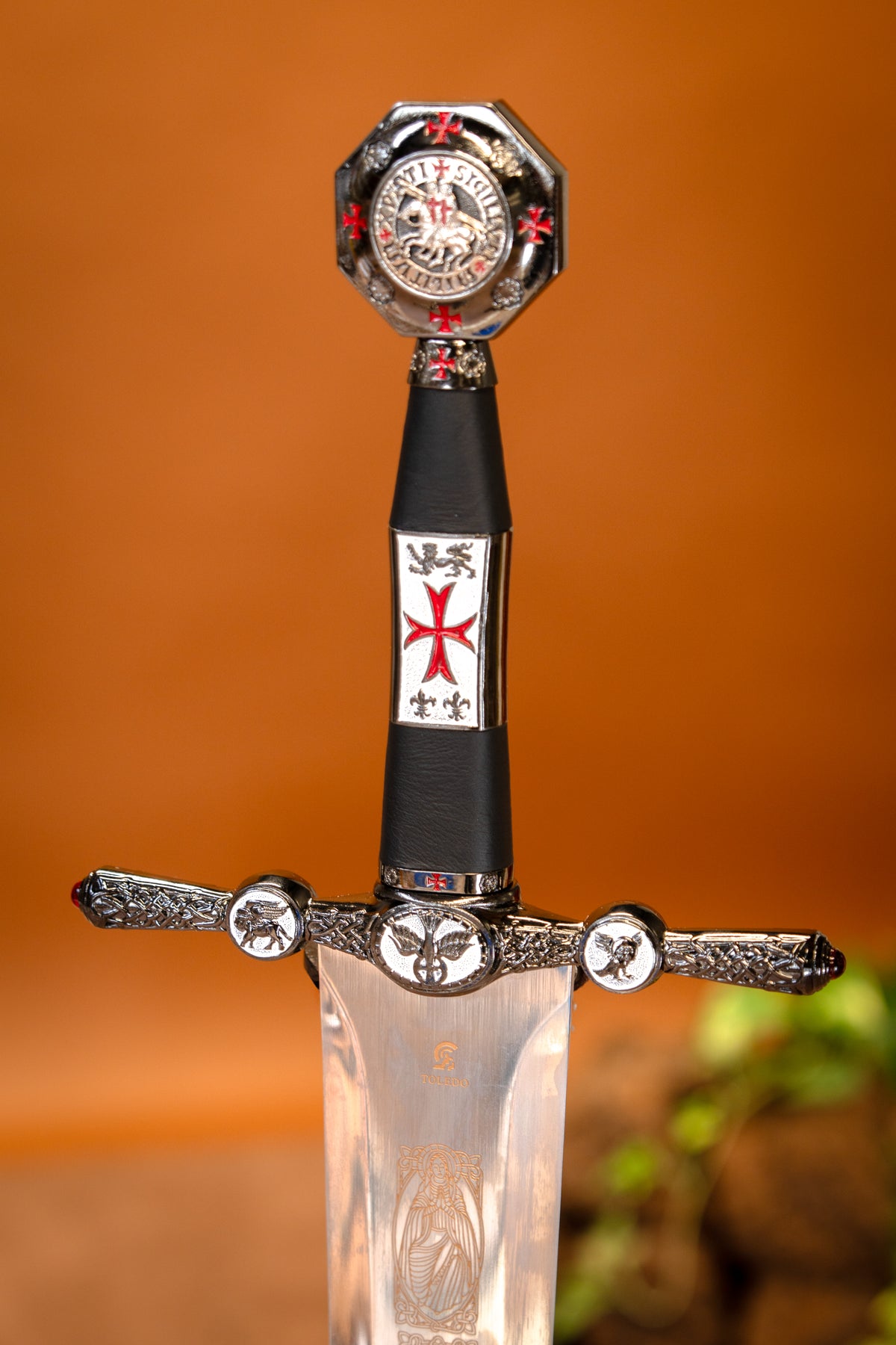 Decorated Templar Sword, Semi-Sharp