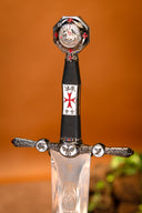 Decorated Templar sword, semi-sharp