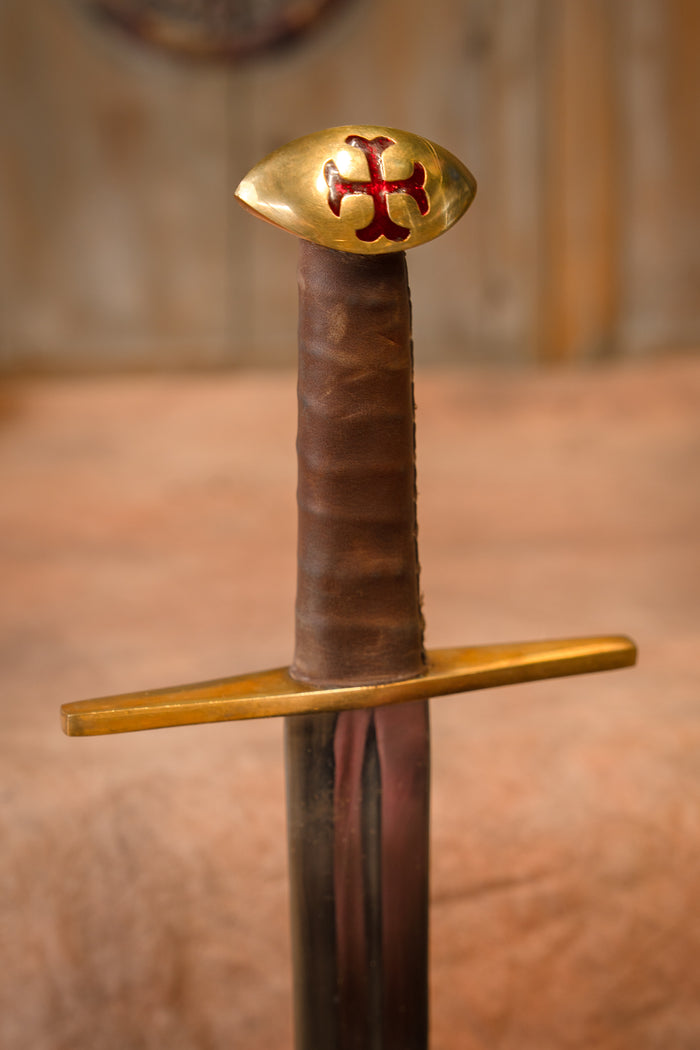 Templar sword Hugo de Payens, semi-sharp