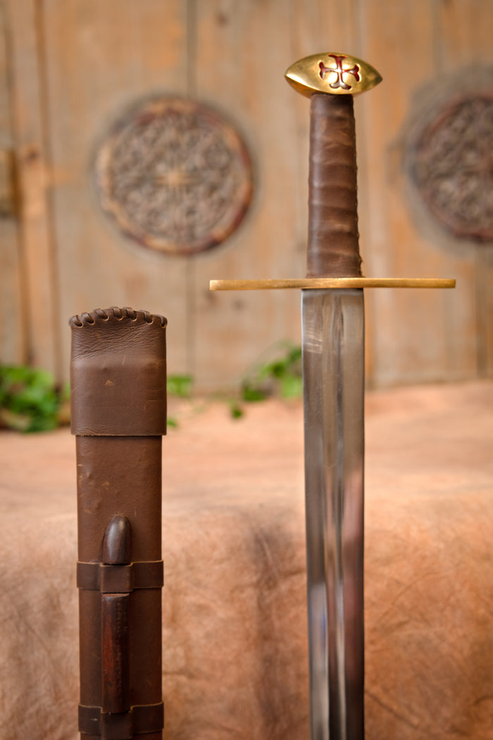 Templar sword Hugo de Payens, semi-sharp