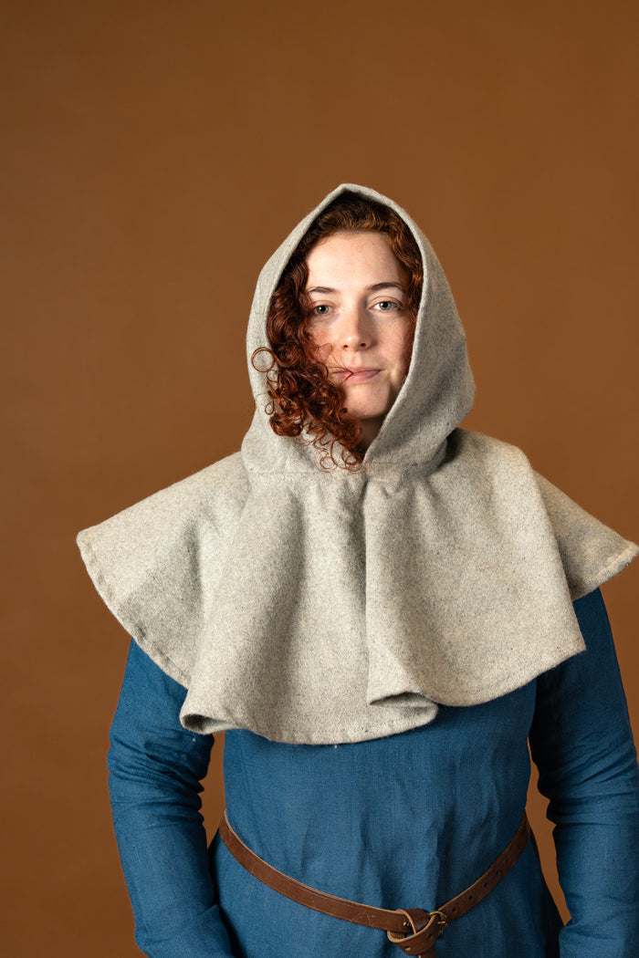Chaperon Cucullus (grey), wool mix
